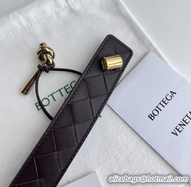 Promotional Bottega Veneta Andiamo Belt in Intreccio Leather BV111714 Fondant Brown 2025