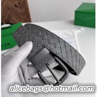 New Release Creation Bottega Veneta Intreccio Loop Belt 3.5cm BV111728 Grey 2025