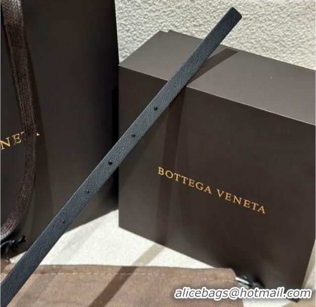 Trendy Design Bottega Veneta Calfskin Leather Belt with Knot Buckle BV26010403 Black/Gold 2025