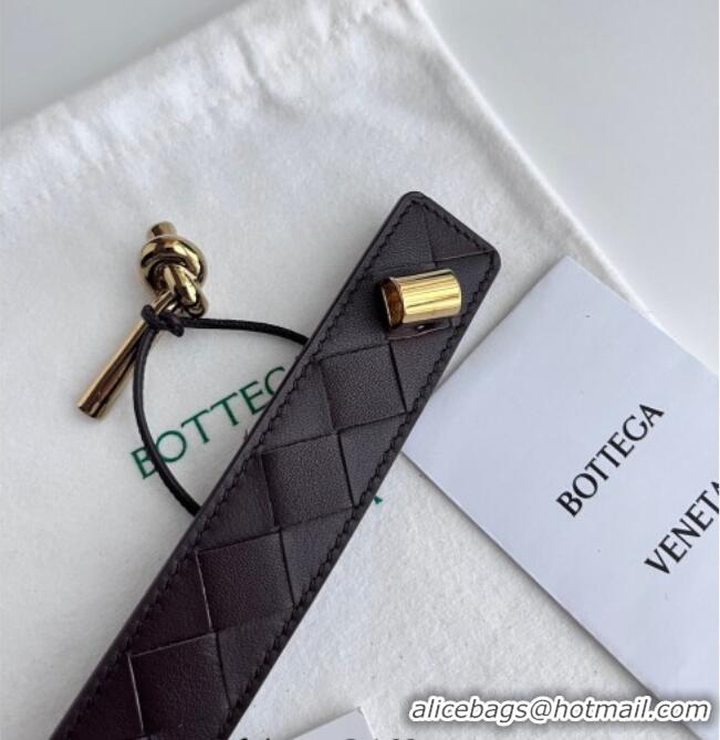 Good Taste Bottega Veneta Andiamo Intrecciato Leather Belt 3cm with Knot Buckle 84066 Brown 2025