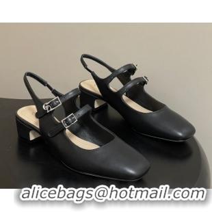 Grade Quality Dior Chérie Slingbacks Pump 4cm in Supple Calfskin Leather Black 2026 60303001