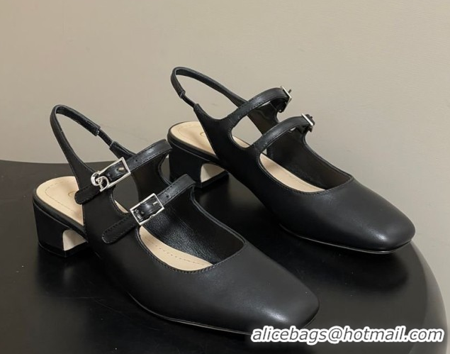 Grade Quality Dior Chérie Slingbacks Pump 4cm in Supple Calfskin Leather Black 2026 60303001