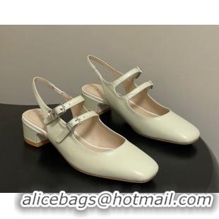 Best Price Dior Chérie Slingbacks Pump 4cm in Supple Calfskin Leather White 2026 60303002