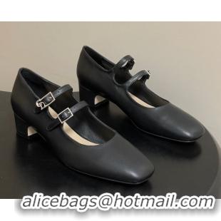 Sumptuous Dior Chérie Pumps 4cm in Supple Calfskin Leather Black 2026 0303005