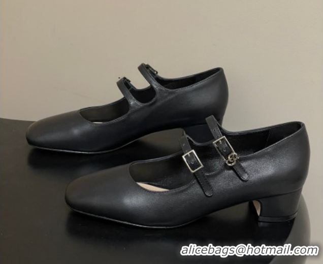 Sumptuous Dior Chérie Pumps 4cm in Supple Calfskin Leather Black 2026 0303005