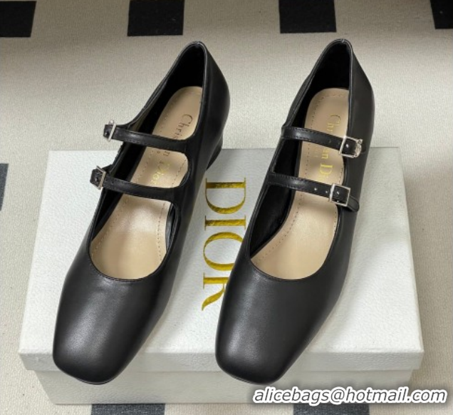 Sumptuous Dior Chérie Pumps 4cm in Supple Calfskin Leather Black 2026 0303005