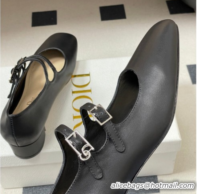 Sumptuous Dior Chérie Pumps 4cm in Supple Calfskin Leather Black 2026 0303005