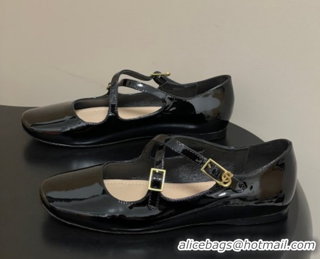 Lower Price Dior Very Dior Ballet Flats in Patent Leather Black 2026 0303013