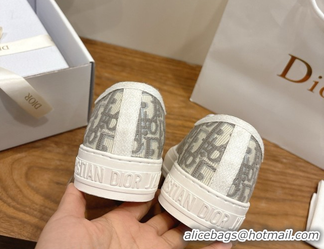 Top Design Dior Walk'n'Dior Sneakers in Oblique Embroidered Cotton Grey 2026 0303026