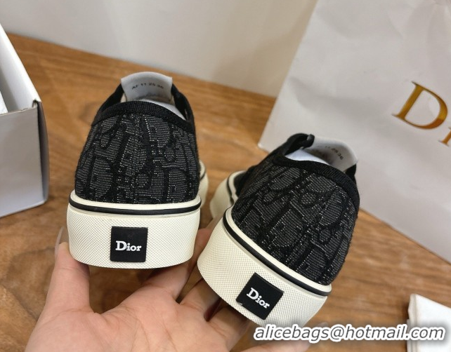 Good Looking Dior Saltwind Sneakers 3cm in Dior Oblique Embroidered Cotton Black 2026 0303034