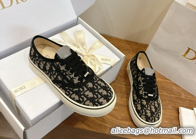 Low Cost Dior Saltwind Sneakers 3cm in Dior Oblique Embroidered Cotton Blue 2026 0303035