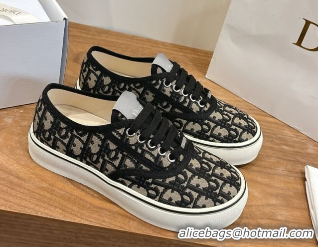 Low Cost Dior Saltwind Sneakers 3cm in Dior Oblique Embroidered Cotton Blue 2026 0303035