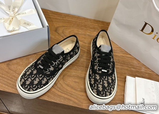 Low Cost Dior Saltwind Sneakers 3cm in Dior Oblique Embroidered Cotton Blue 2026 0303035