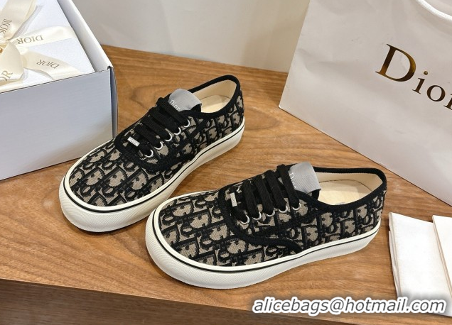 Low Cost Dior Saltwind Sneakers 3cm in Dior Oblique Embroidered Cotton Blue 2026 0303035