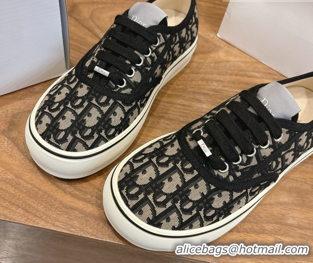 Low Cost Dior Saltwind Sneakers 3cm in Dior Oblique Embroidered Cotton Blue 2026 0303035