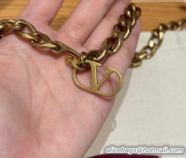 Buy Fashionable Valentino Gold-Tone Chain Belt 0618 2025