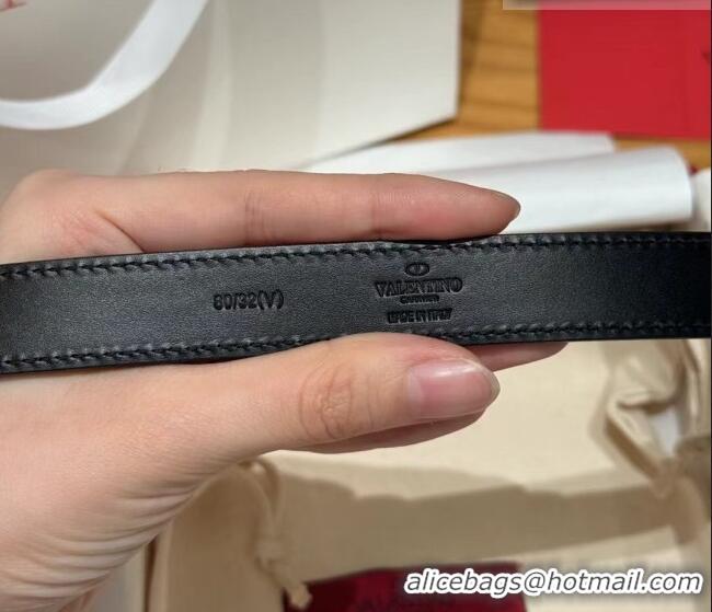 Luxury Grade Valentino VLogo Calfskin Leather Belt 2cm VL091201 Brown 2025