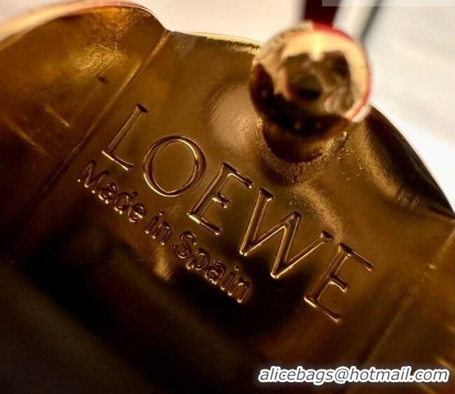 Grade Design Loewe Pebble Belt 1.5cm in Smooth Leather LW091201 Black/Gold 2025