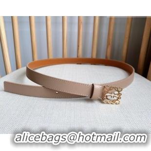 Promotional Loewe Anagram Belt 2cm in Smooth Calfskin Leather LW091206 Light Pink/Gold 2025