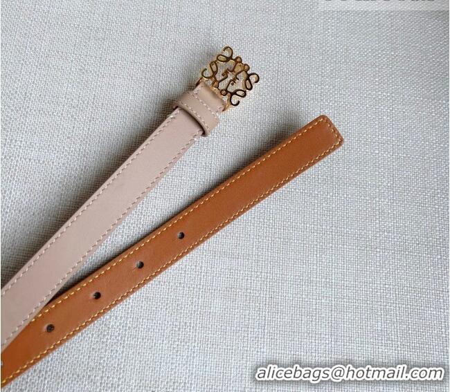 Promotional Loewe Anagram Belt 2cm in Smooth Calfskin Leather LW091206 Light Pink/Gold 2025
