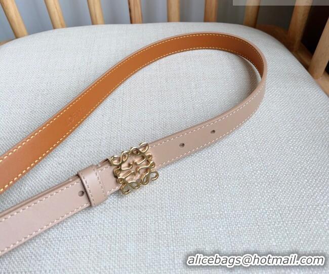 Promotional Loewe Anagram Belt 2cm in Smooth Calfskin Leather LW091206 Light Pink/Gold 2025