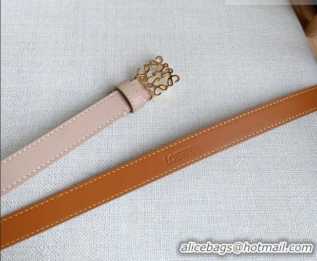 Promotional Loewe Anagram Belt 2cm in Smooth Calfskin Leather LW091206 Light Pink/Gold 2025