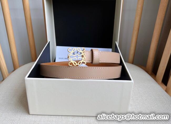 Promotional Loewe Anagram Belt 2cm in Smooth Calfskin Leather LW091206 Light Pink/Gold 2025
