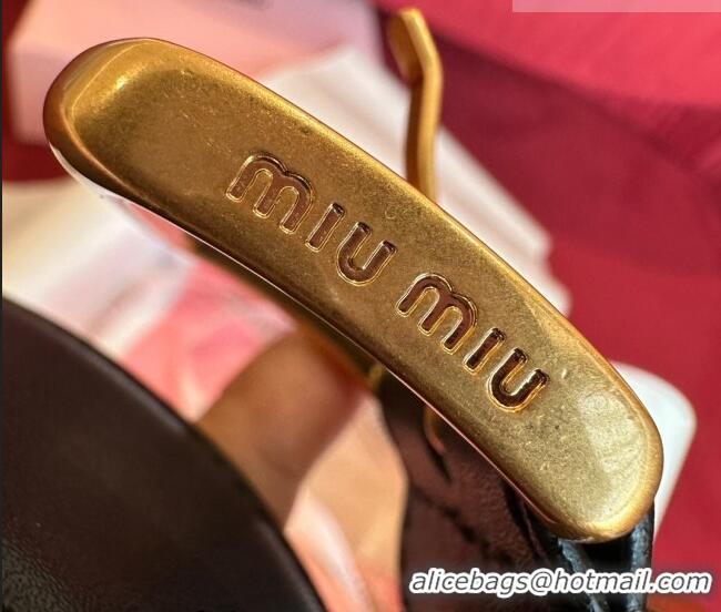 Super Quality Miu Miu Leather Belt 3.5cm 5432 Black 2023