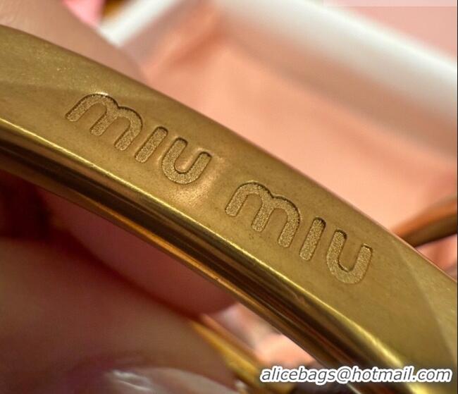 Best Product Miu Miu Belt 3.5cm in Patent Calfskin Leather MM26010402 Black/Gold 2025