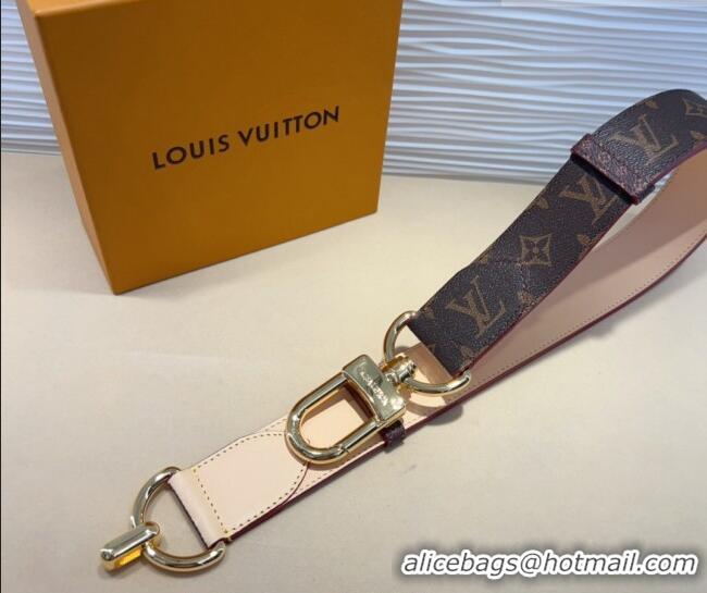 Promotional Louis Vuitton Monogram Canvas and Chain Belt 4cm 0820 Nude 2024