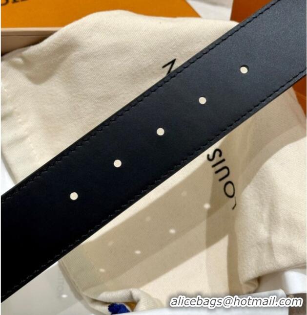 Reasonable Price Louis Vuitton Men's Belt 4cm with Metal-Tone Epi LV Buckle Brown Monogram Canvas LV011001 2025