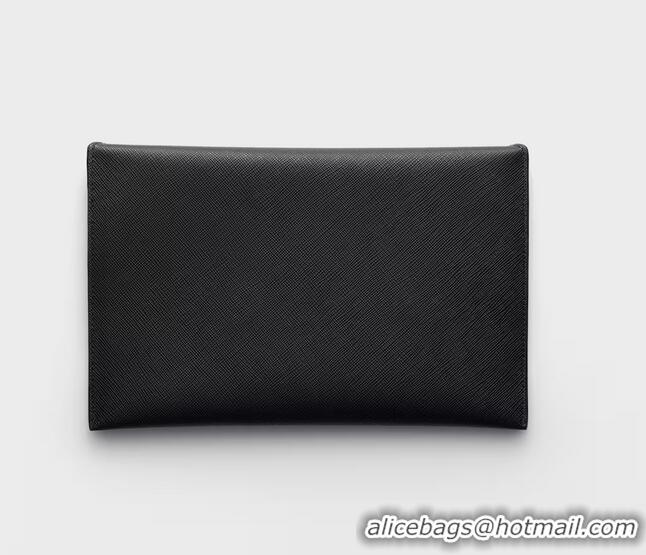 Buy Promotional Prada Saffiano Leather Envelope Clutch 1MF048 Black