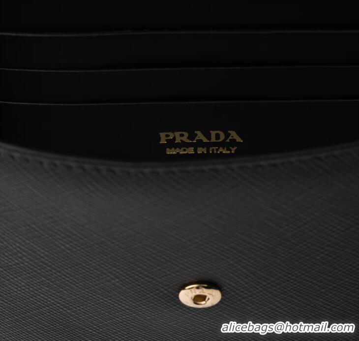 Buy Promotional Prada Saffiano Leather Envelope Clutch 1MF048 Black