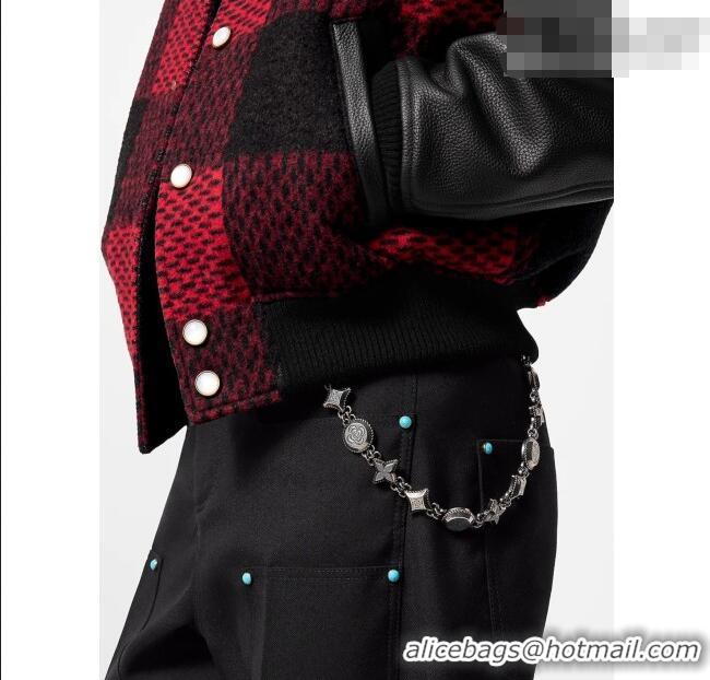 Luxury Cheap Louis Vuitton Western Chain Belt and Bag Charm M02013 Silver 2025