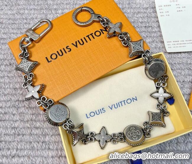 Luxury Cheap Louis Vuitton Western Chain Belt and Bag Charm M02013 Silver 2025