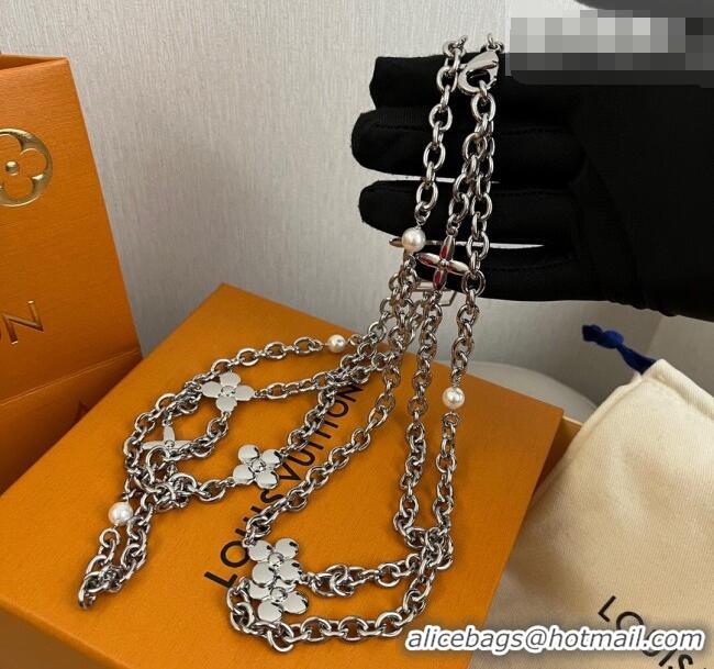 Luxury Cheap Louis Vuitton Chain Belt 0317 Silver 2025