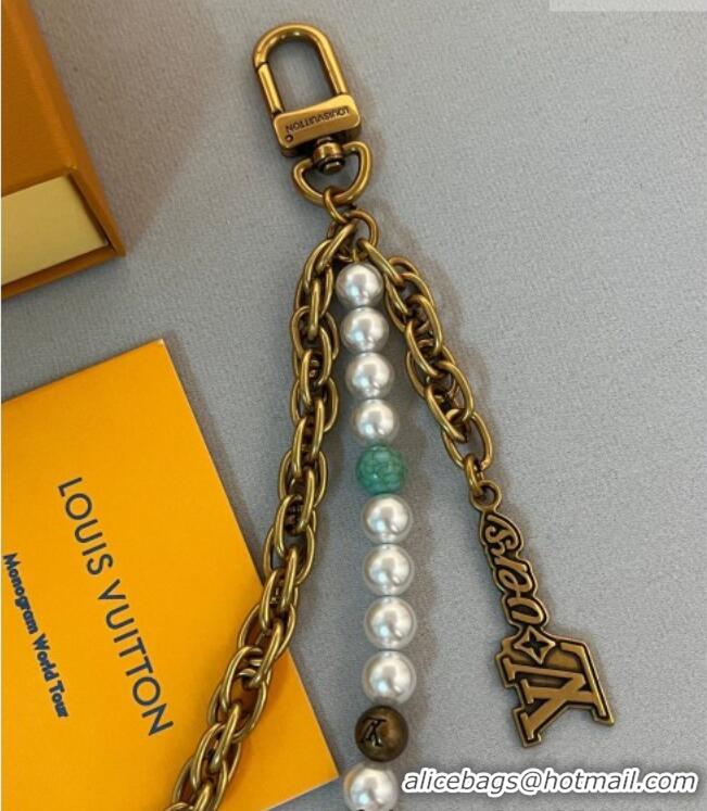 Big Discount Louis Vuitton Pearls Chain Belt and Bag Charm M02606 Aged Gold/Others 2025