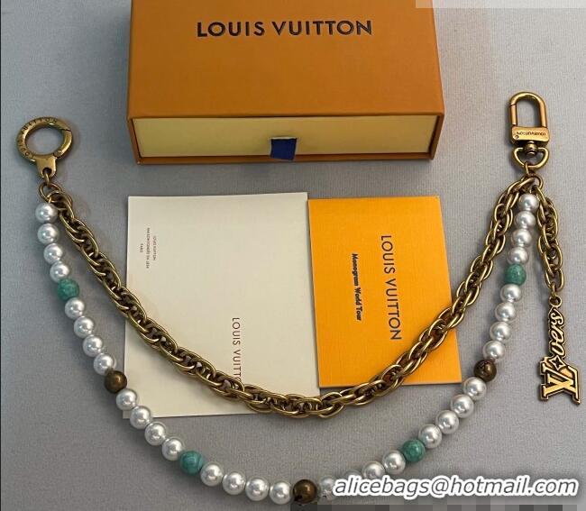 Big Discount Louis Vuitton Pearls Chain Belt and Bag Charm M02606 Aged Gold/Others 2025