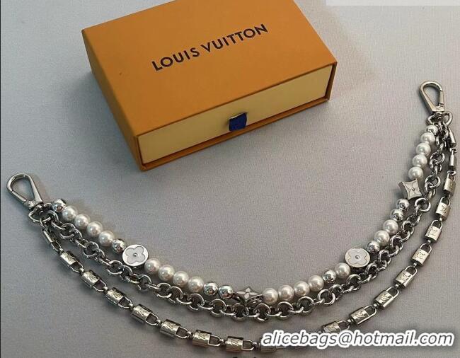 Famous Brand Louis Vuitton Pearls Chain Belt and Bag Charm LV050904 2025