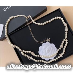 Luxury Cheap Louis Vuitton Pearls Chain Belt LV050906 2025