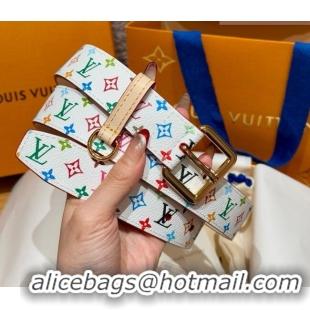 Buy Cheap Louis Vuitton LV x TM Monogram Multicolored Belt 3cm 0617 White 2025