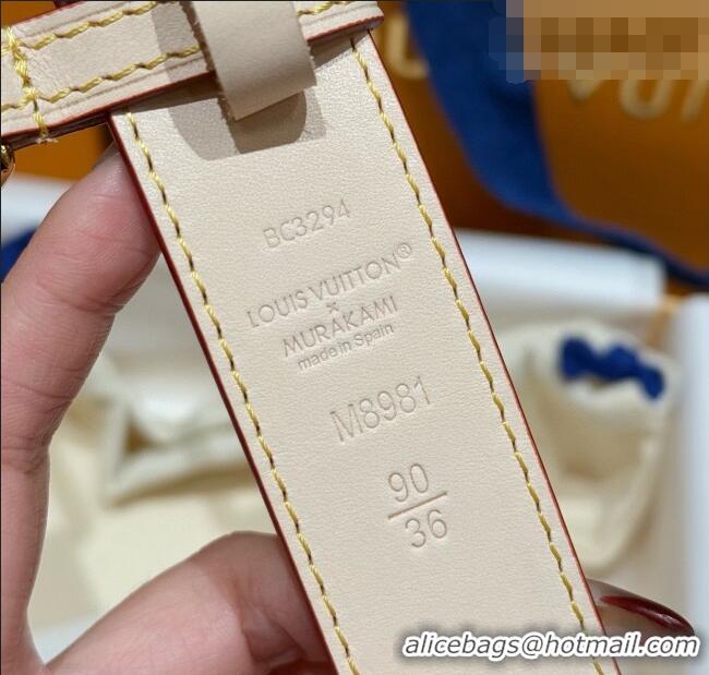 Buy Cheap Louis Vuitton LV x TM Monogram Multicolored Belt 3cm 0617 White 2025