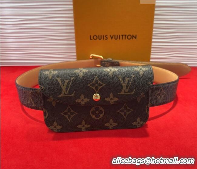 Buy Fashionable Louis Vuitton Monogram Pouch Belt 3cm 0618 2025