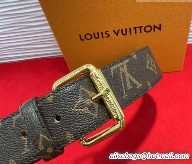 Buy Fashionable Louis Vuitton Monogram Pouch Belt 3cm 0618 2025