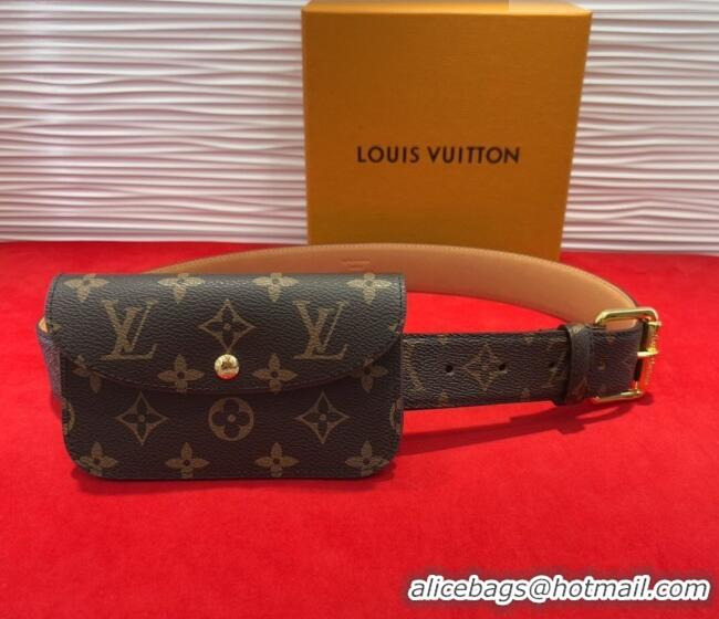 Buy Fashionable Louis Vuitton Monogram Pouch Belt 3cm 0618 2025