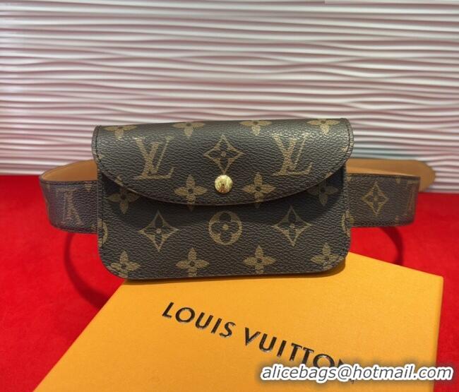 Buy Fashionable Louis Vuitton Monogram Pouch Belt 3cm 0618 2025