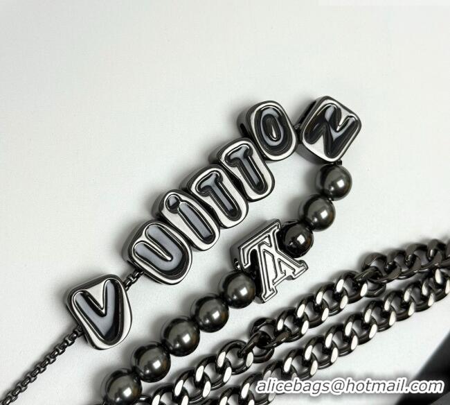 Top Grade Louis Vuitton Chain Belt LV070307 Black 2025