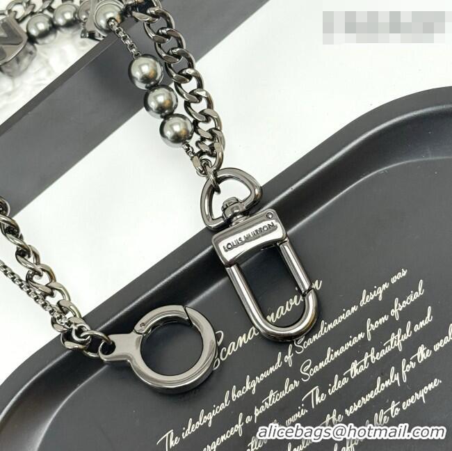 Top Grade Louis Vuitton Chain Belt LV070307 Black 2025