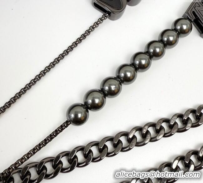 Modern Classic Louis Vuitton Chain Belt LV070309 Black 2025