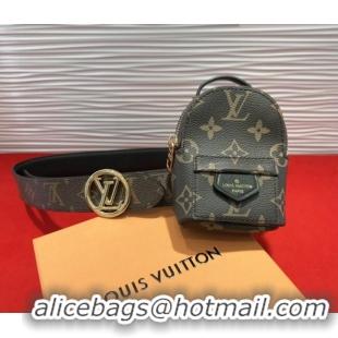 Reasonable Price Louis Vuitton Monogram Canvas Pouch Belt L0724 2025